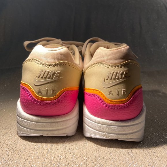 Air Max 1 SE Desert Ore/Laser Fuchsia/Orange Peel - Picture 4 of 9